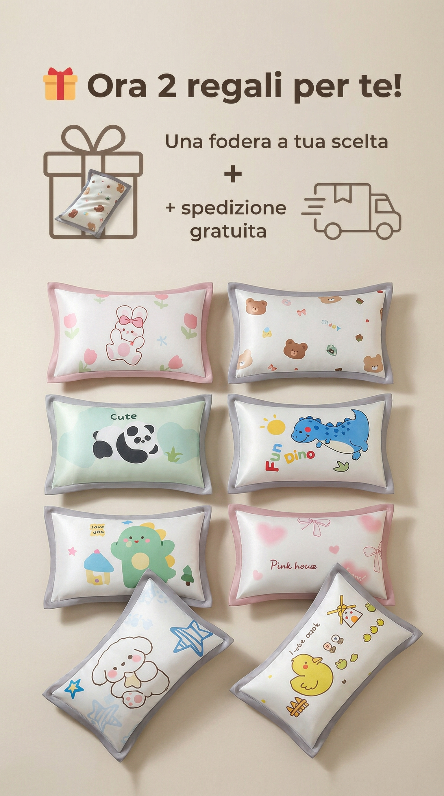 federa seta ghiacciata cuscino stile kawaii