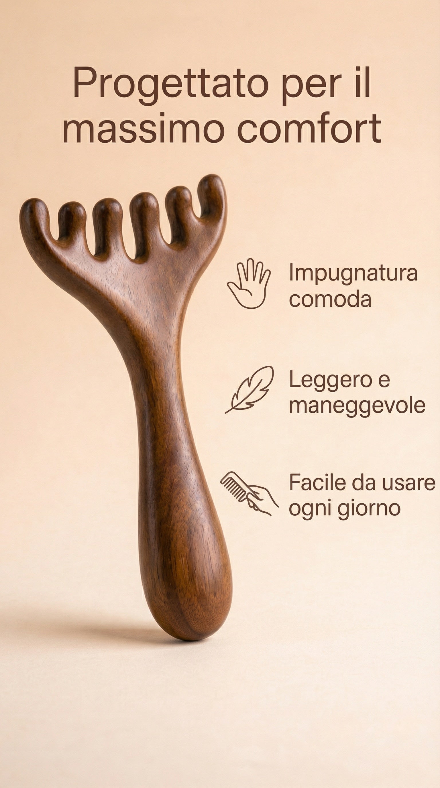 Cura  Spazzola Massaggiante Di Resuona